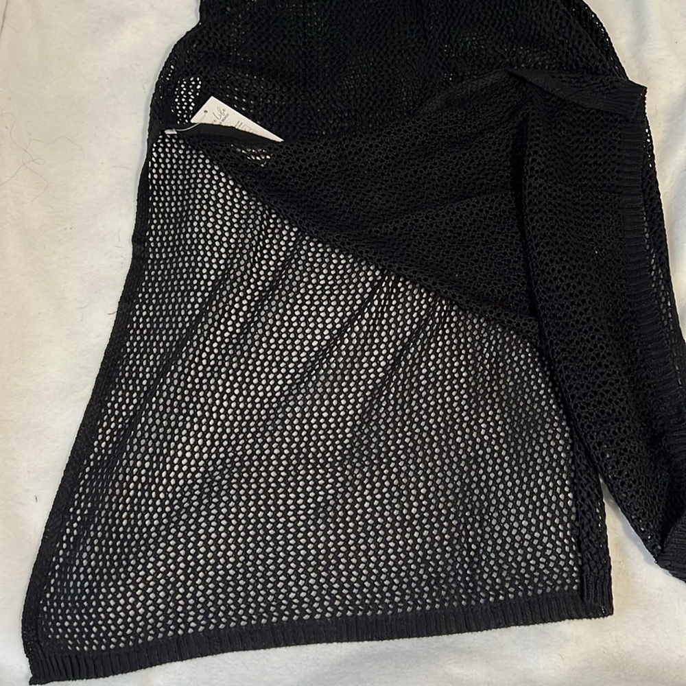 Cupshe Black V-Neck Swim Coverup NWT - S - Picture 8 of 10